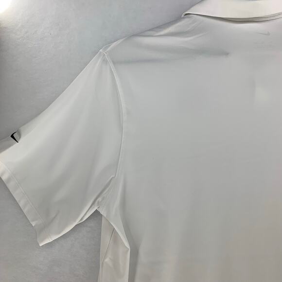 Nike Dri-Fit Mens Short Sleeve Golf Shirt White Size XL - Picture 9 of 13